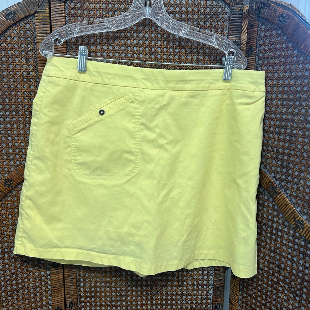 Jamie sadock skort yellow size 16 golf tennis